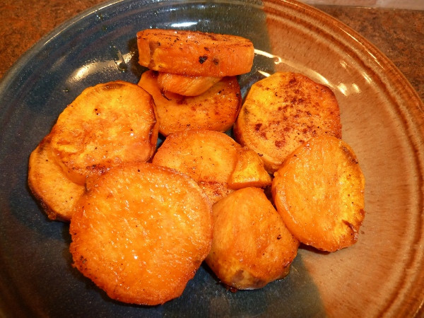 Sweet Potato Slices
 Roasted Sweet Potato Slices Dunlop Brothers Family Cookbook