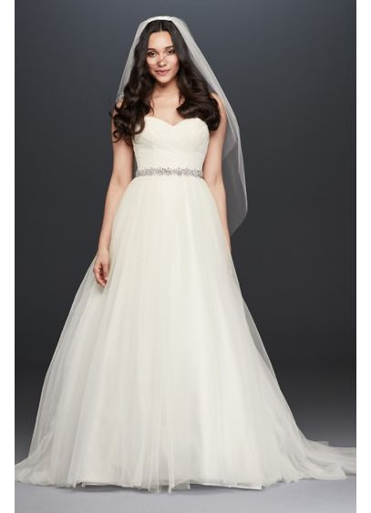 Sweetheart Wedding Gowns
 Strapless Sweetheart Tulle Wedding Dress