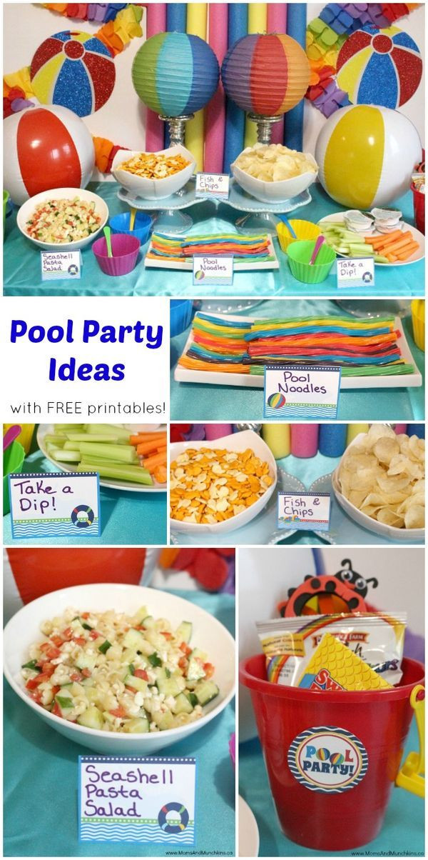 Swim Pool Party Ideas
 Pool Party Printables Free