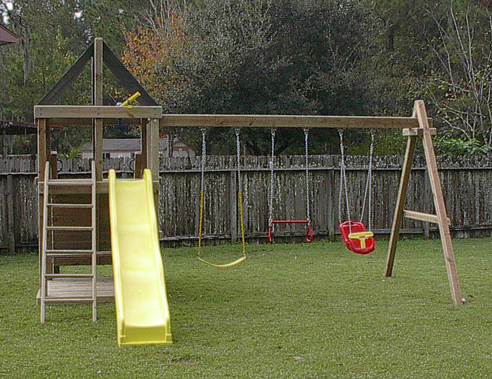 Swing Set DIY Plans
 Do It Yourself Wooden Swing Set Plans