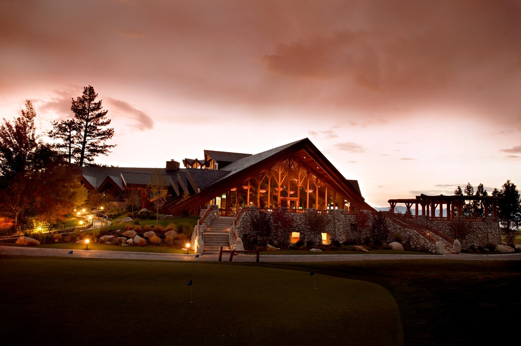 Tahoe Wedding Venues
 The Edgewood Tahoe at night a romantic stunning venue