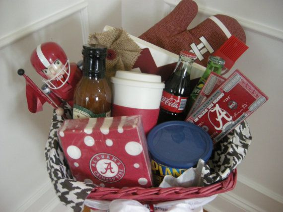 Tailgating Gift Basket Ideas
 Alabama Tailgate Basket on Etsy $65 00