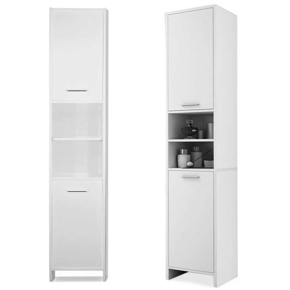 Tall Bathroom Storage Cabinets
 White Bathroom Cupboard Tall Cabinet Furniture