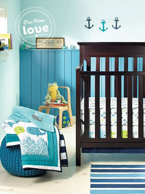 Target Baby Decor
 Circo™ 4pc Crib Bedding Set Whales n Waves