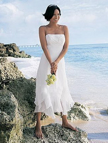 Tea Length Beach Wedding Dresses
 Beach wedding dresses tea length