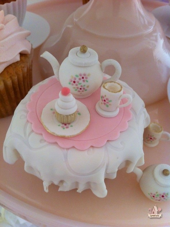 Tea Party Cupcake Ideas
 101 best Cake & Cupcakes Teapot & Saucers images on