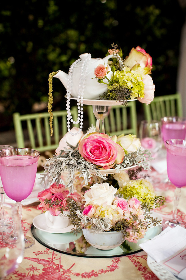 Tea Party Ideas For Bridal Shower
 LOVE ly Tea Party Bridal Shower Vintage Lace Pastels