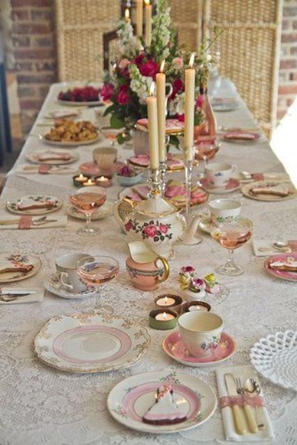 Tea Party Table Ideas
 30 Vintage Tea Party Decor And Treats Ideas Shelterness