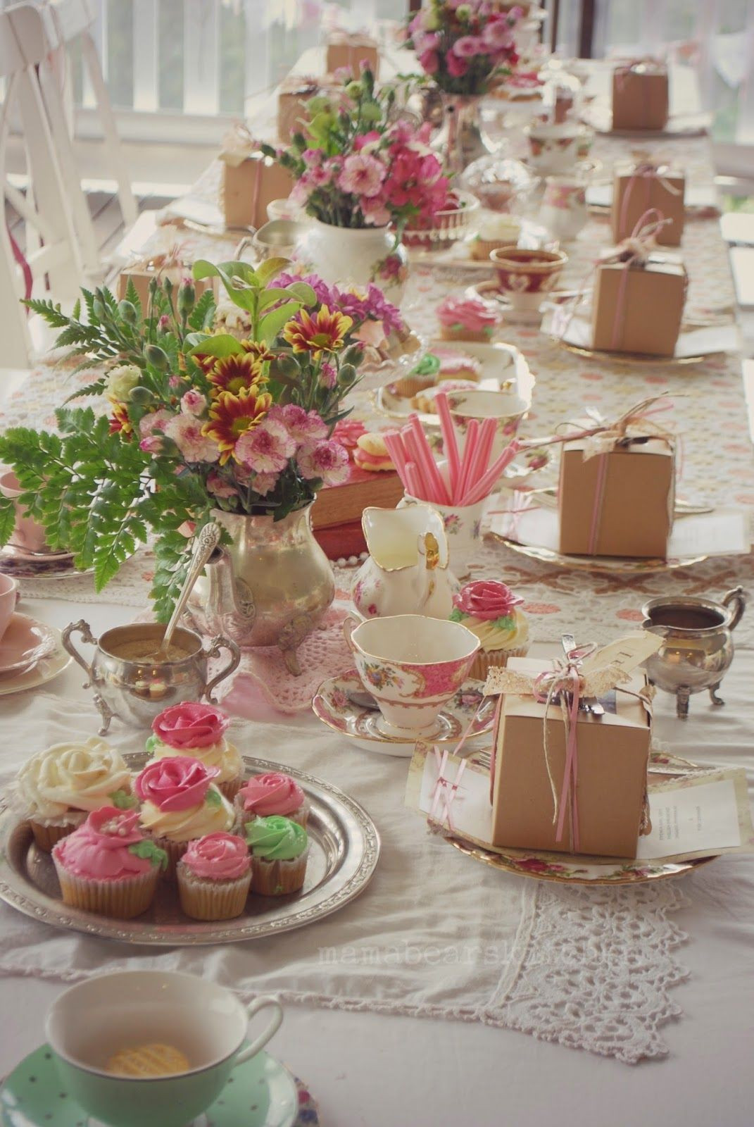 Tea Party Table Ideas
 High Tea Luncheon the site this is on is wonderful