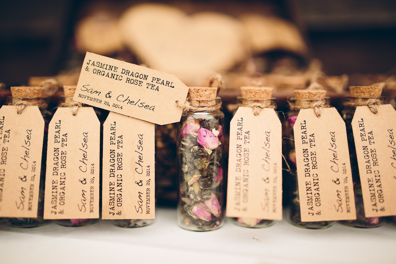 Tea Wedding Favors
 Best DIY wedding details of 2015 Loose leaf tea wedding