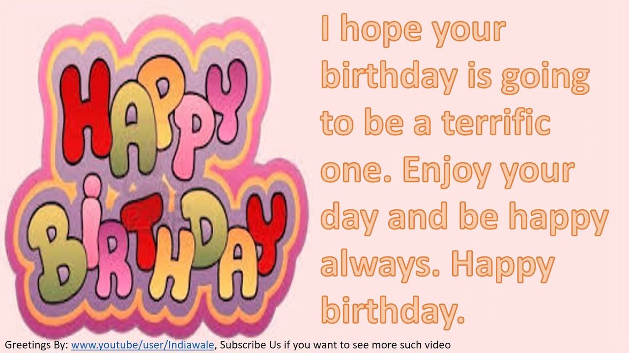 Text Message Birthday Cards
 Happy birthday wishes to friend SMS message Greetings