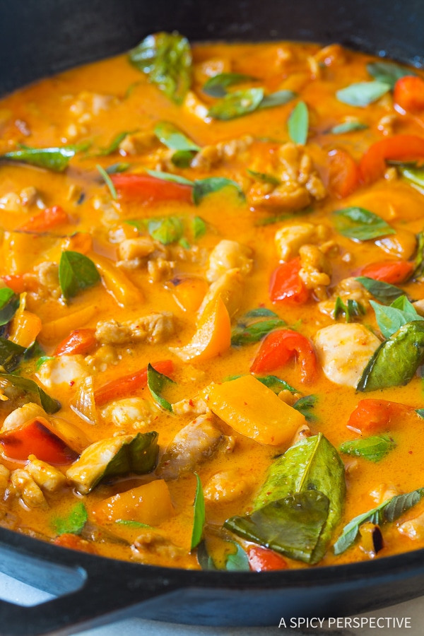 Thai Panang Curry Recipes
 The Best Thai Panang Chicken Curry Video A Spicy