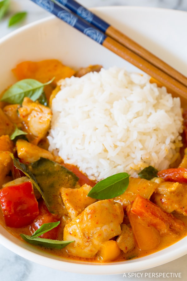 Thai Panang Curry Recipes
 The Best Thai Panang Chicken Curry Video A Spicy