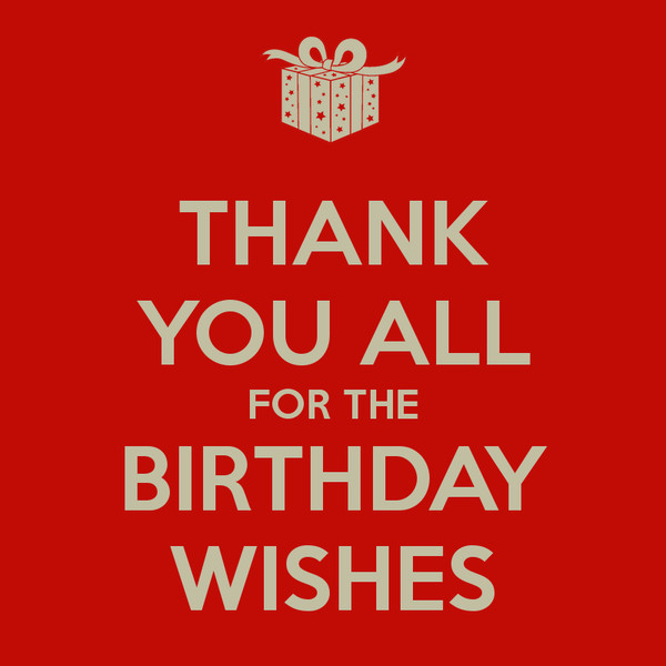 Thank You All For Birthday Wishes
 THANK YOU ALL FOR THE BIRTHDAY WISHES Poster ANDO