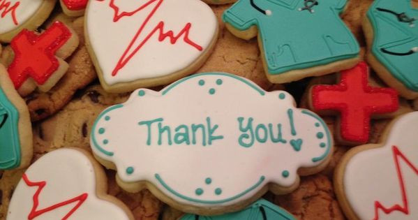 Thank You Gift Ideas For Medical Staff
 Medical Thank You Platter for NICU Nurses Staff Cookie