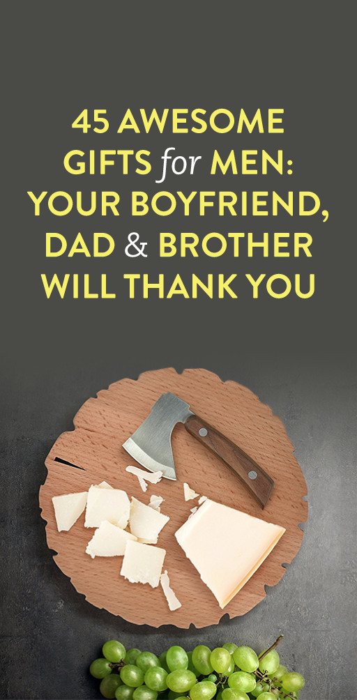 Thank You Gift Ideas For Men
 44 Awesome Gifts For Men Your Boyfriend Dad & Brother