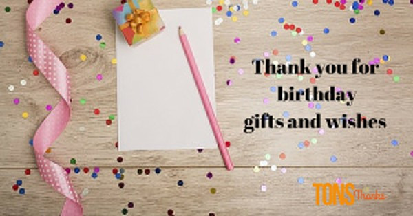 Thank You Notes For Birthday Gifts
 Thank you for birthday ts and wishes examples