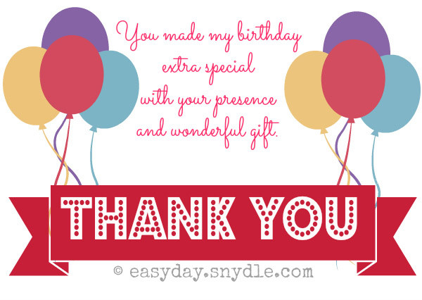 Thank You Notes For Birthday Gifts
 birthday Archives Page 2 of 4 Easyday