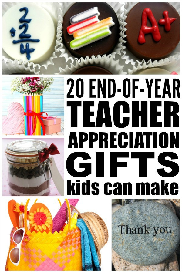 Thank You Teacher Gift Ideas
 20 DIY teacher appreciation ts kids can make