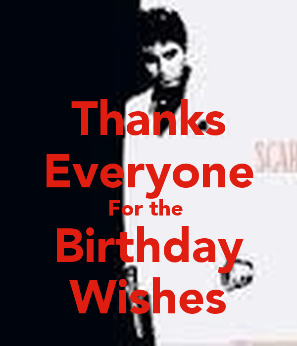 Thanks Everyone For All The Birthday Wishes
 Thanks Everyone For the Birthday Wishes Poster