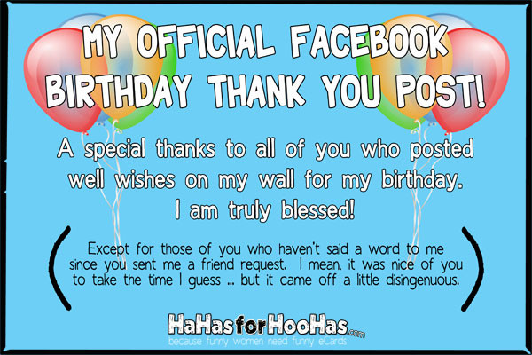 Thanks For Birthday Wishes Facebook
 Thank You Birthday Quotes QuotesGram