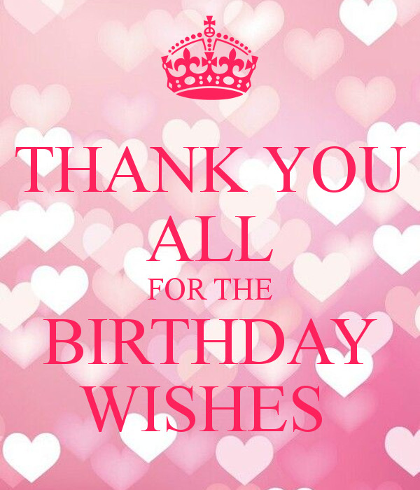 Thanks For Your Birthday Wishes
 THANK YOU ALL FOR THE BIRTHDAY WISHES Poster