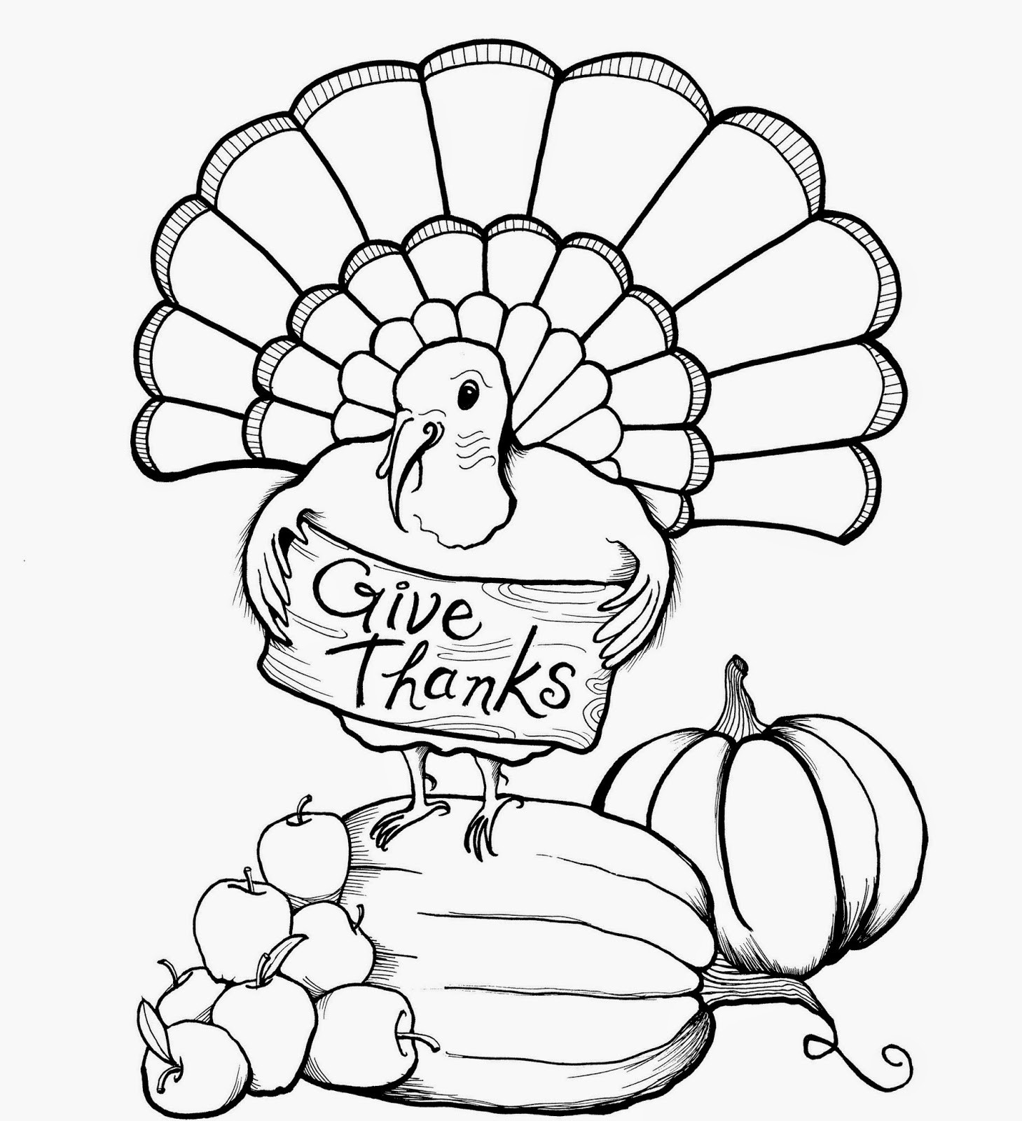 Thanksgiving Coloring For Kids
 colours drawing wallpaper Printable Thanksgiving Coloring