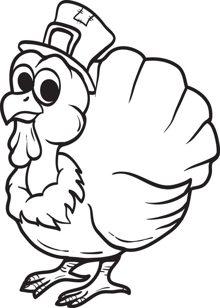 Thanksgiving Coloring For Kids
 FREE Printable Thanksgiving Turkey Coloring Page for Kids