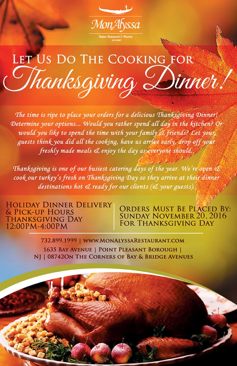 Thanksgiving Dinner Delivery Hot
 Order Catering Now for Thanksgiving 2016