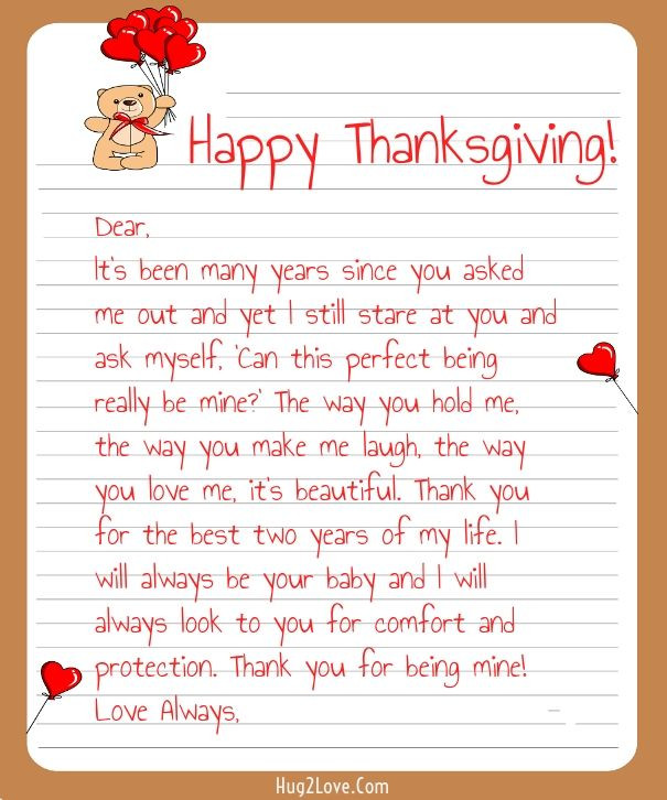 Thanksgiving Quotes Boyfriend
 Thanksgiving Love Letters
