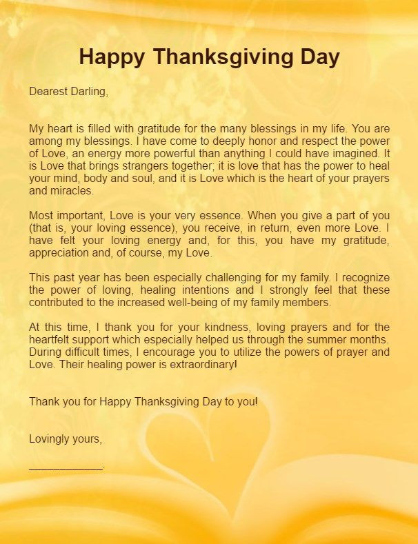 Thanksgiving Quotes Boyfriend
 Thanksgiving Love Letter for Her Girlfriend