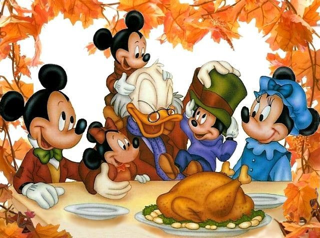 Thanksgiving Quotes Disney
 Thanksgiving Dinner Scrooge McDuck & Mickey Mouse Family