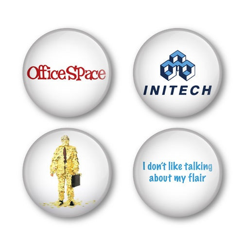 The Office Pins
 fice Space Badges Buttons Pins DVD Soundtrack