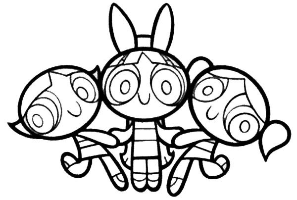 The Powerpuff Girls Coloring Book
 The Powerpuff Girls Love Each Other Coloring Page Color Luna