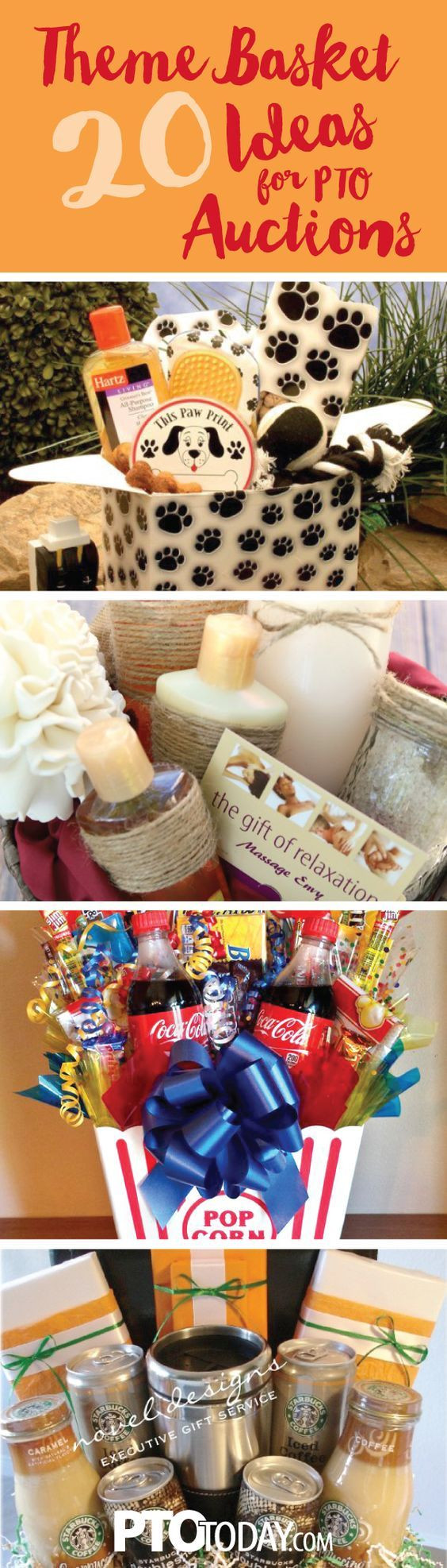 Themed Gift Basket Ideas
 20 Ideas for Theme Baskets for PTOs and PTAs