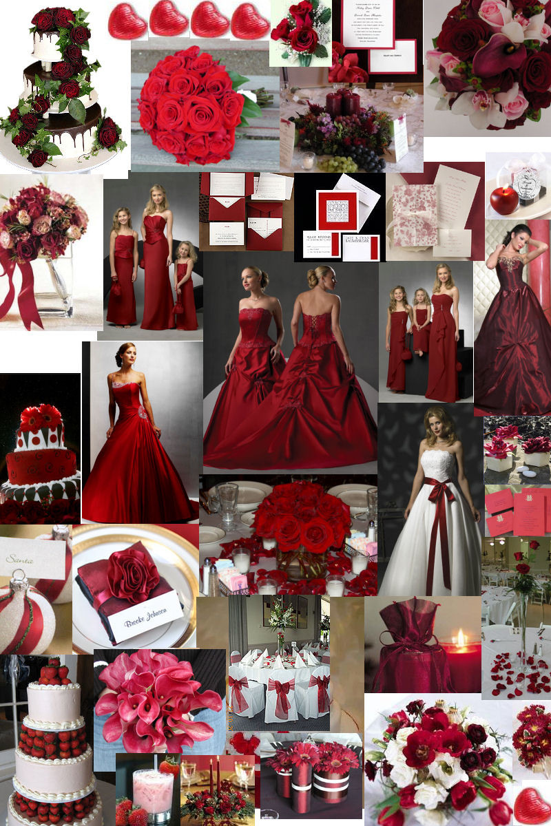 Themed Weddings Ideas
 Winter wedding theme – burgundy