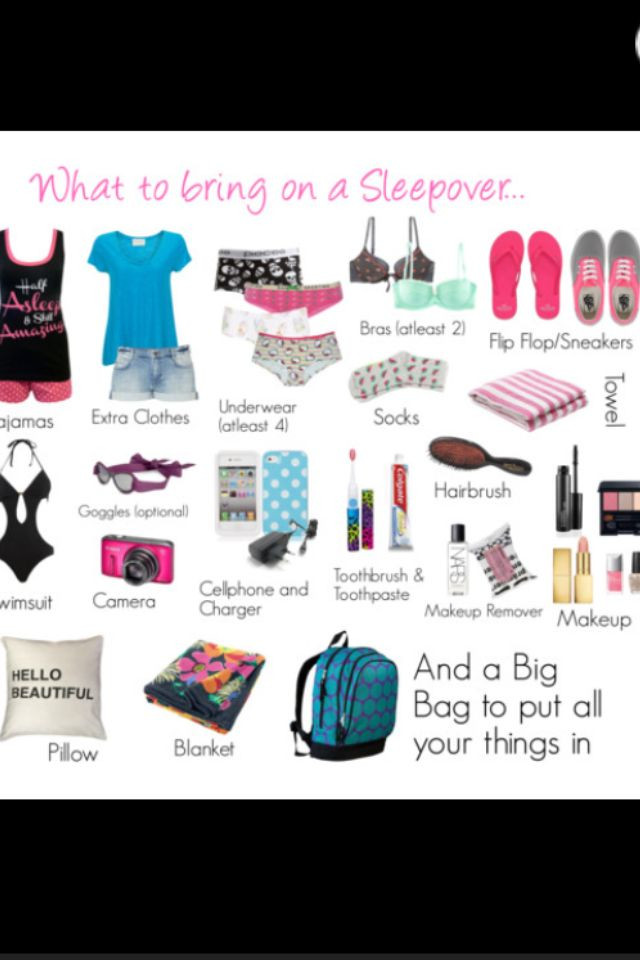 Things To Do At A Birthday Party
 What you need at a Sleepover