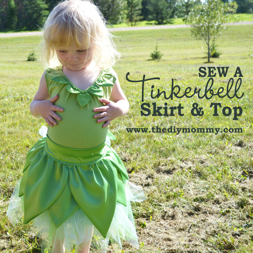 Tinkerbell Costume DIY
 Sew a Tinkerbell Skirt & Top