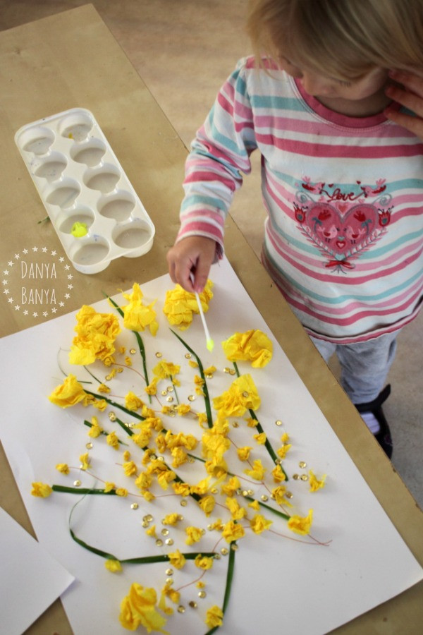 Toddler Artwork Ideas
 Australian Wattle Craft for Kids – Danya Banya