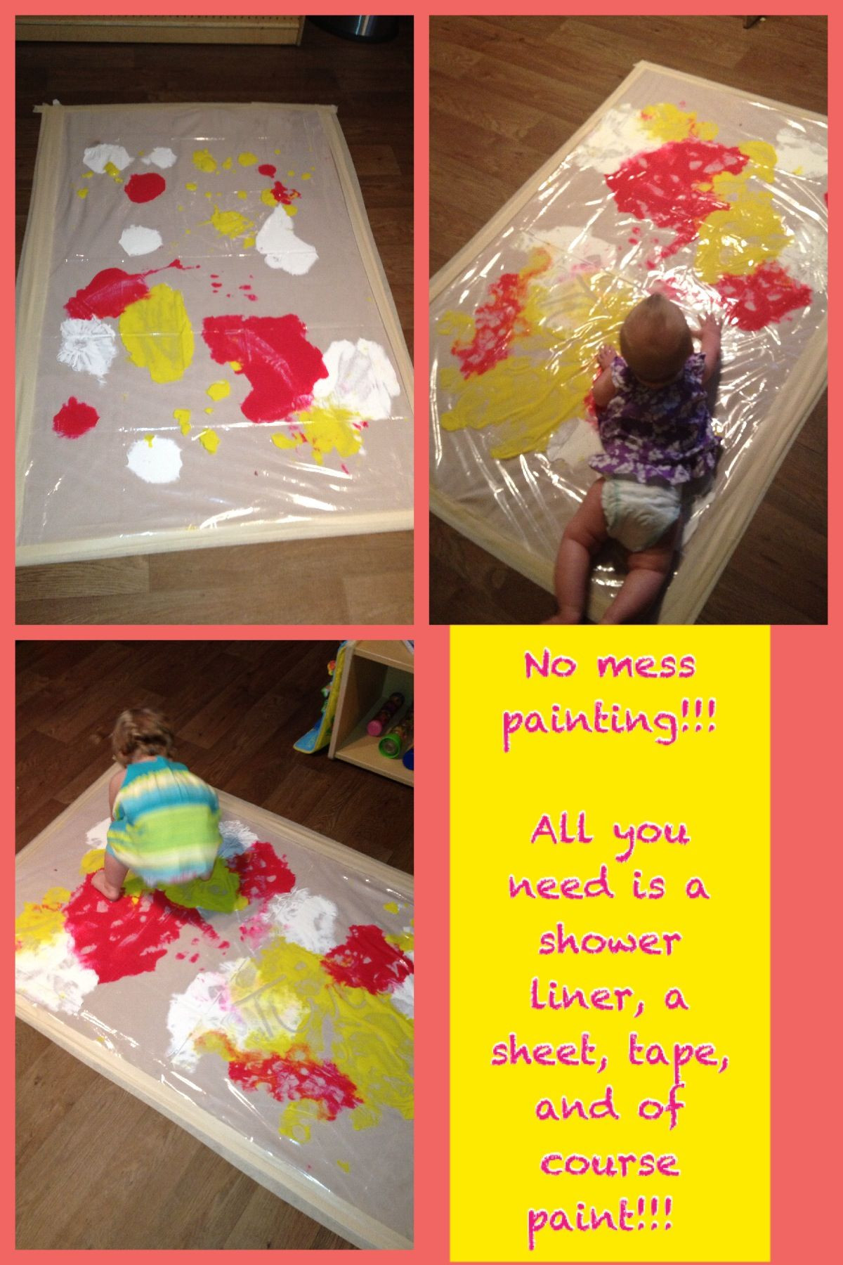 Toddler Artwork Ideas
 I created this NO MESS PAINTING for my infant and toddler