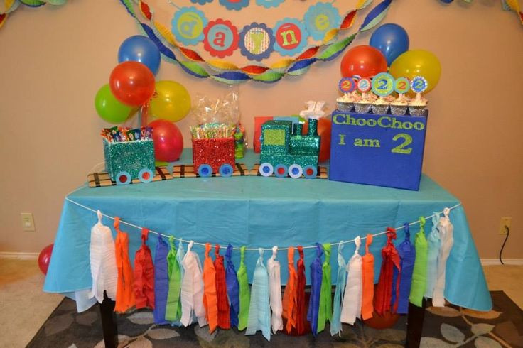 Toddler Boy Birthday Gift Ideas
 Train toddler birthday party decor streamer tassels