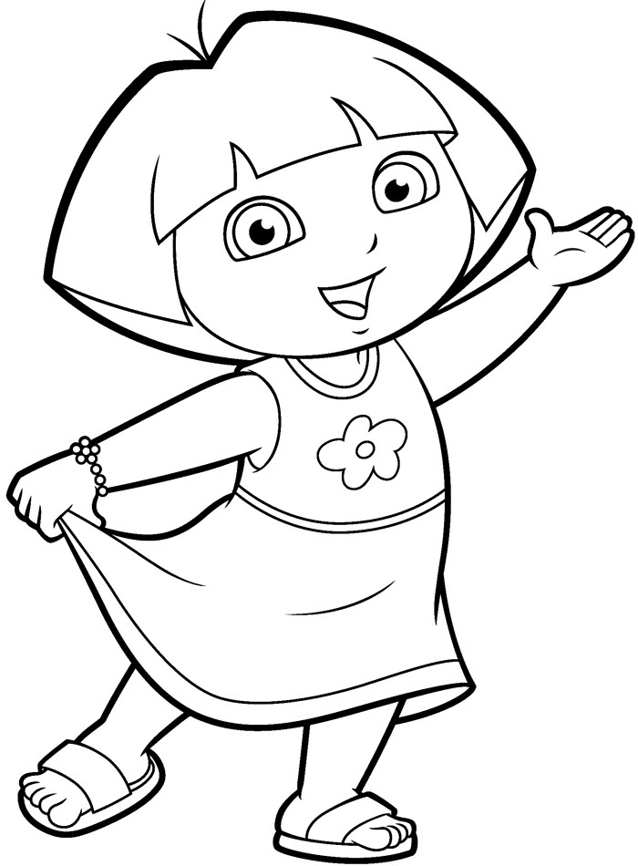 Toddler Coloring Pages Printable
 Printable Dora Coloring Pages