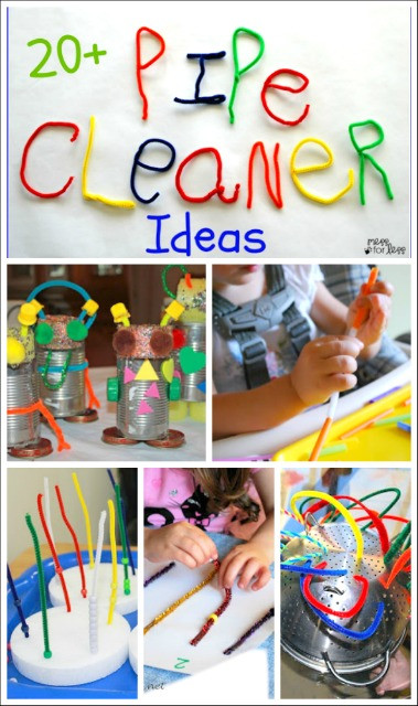 Toddler Craft Activities
 20 Pipe Cleaner Crafts and Activities Mess for Less