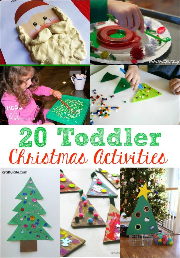 Toddler Craft Activities
 20 Toddler Christmas Activities Mess for Less