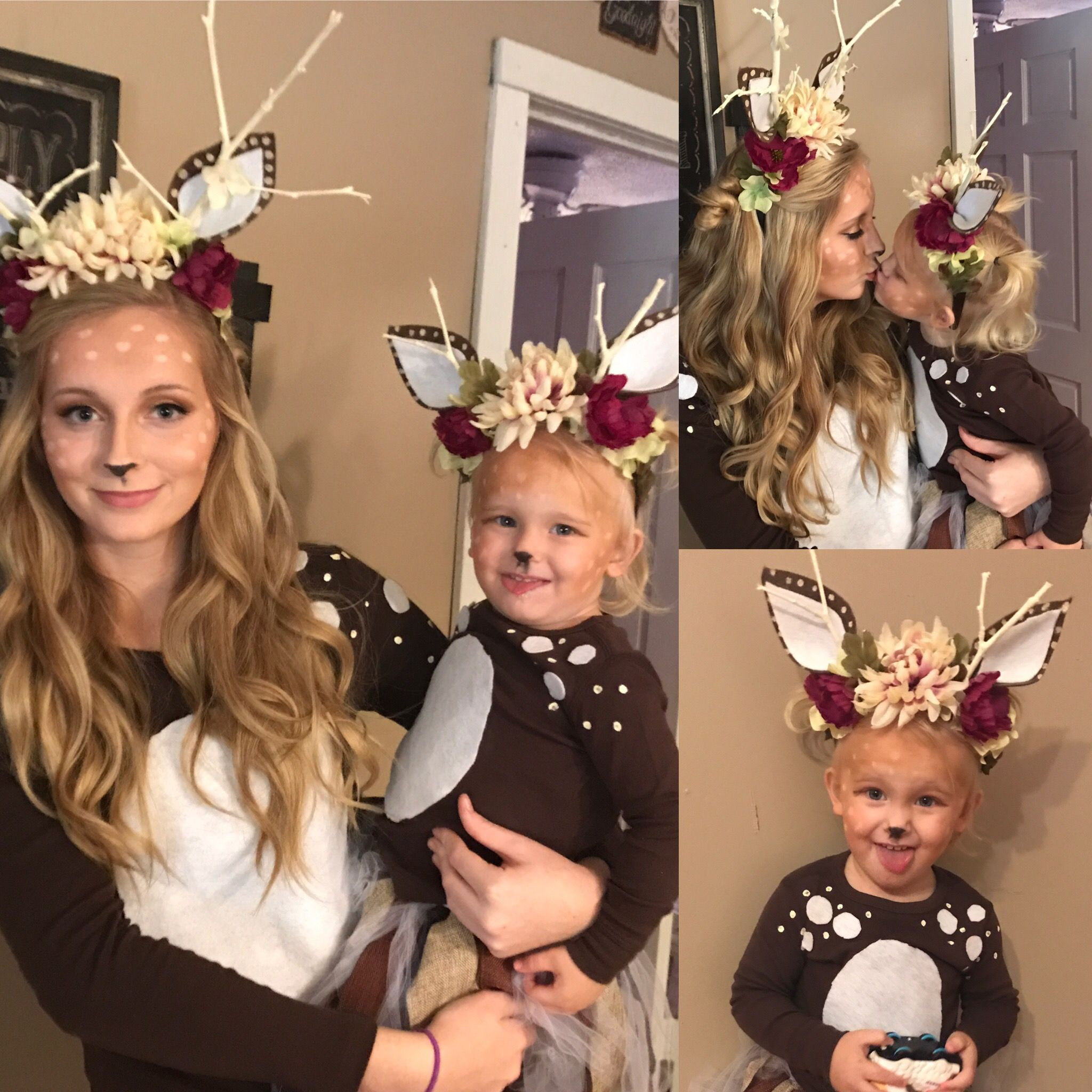 Toddler Deer Costume DIY
 diy deer costume mommy & me toddler deer costume idea