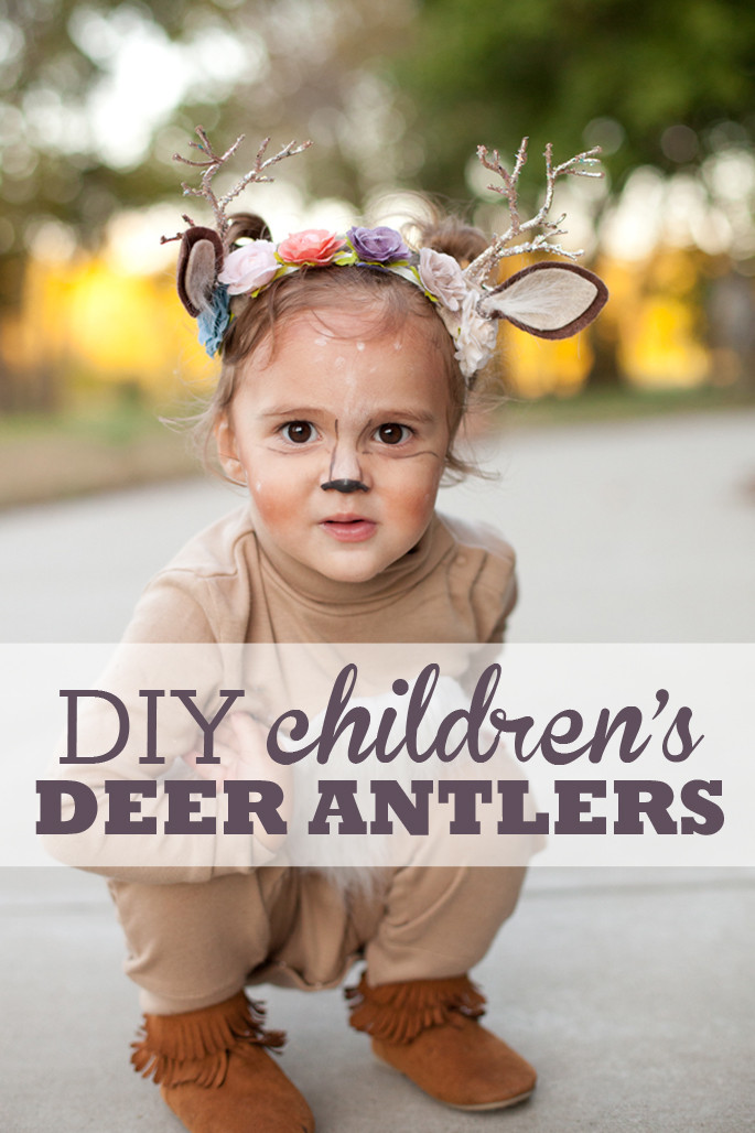 Toddler Deer Costume DIY
 Children s Deer Antlers and Costume