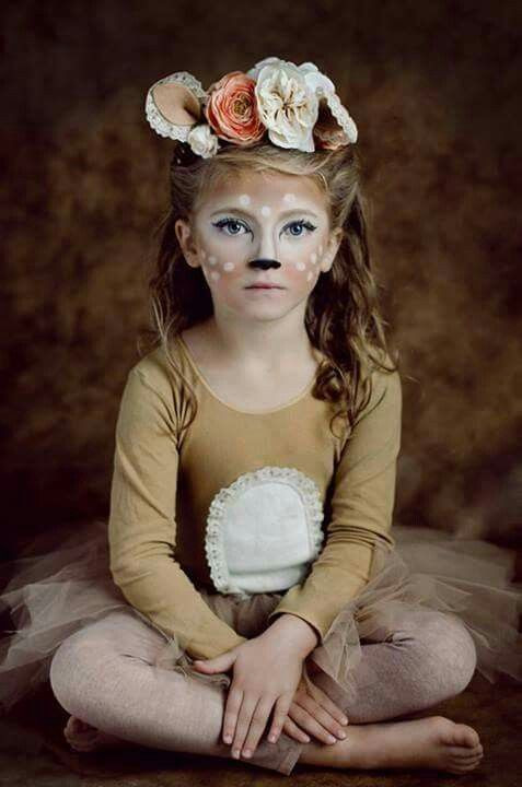 Toddler Deer Costume DIY
 Maquillaje bambi