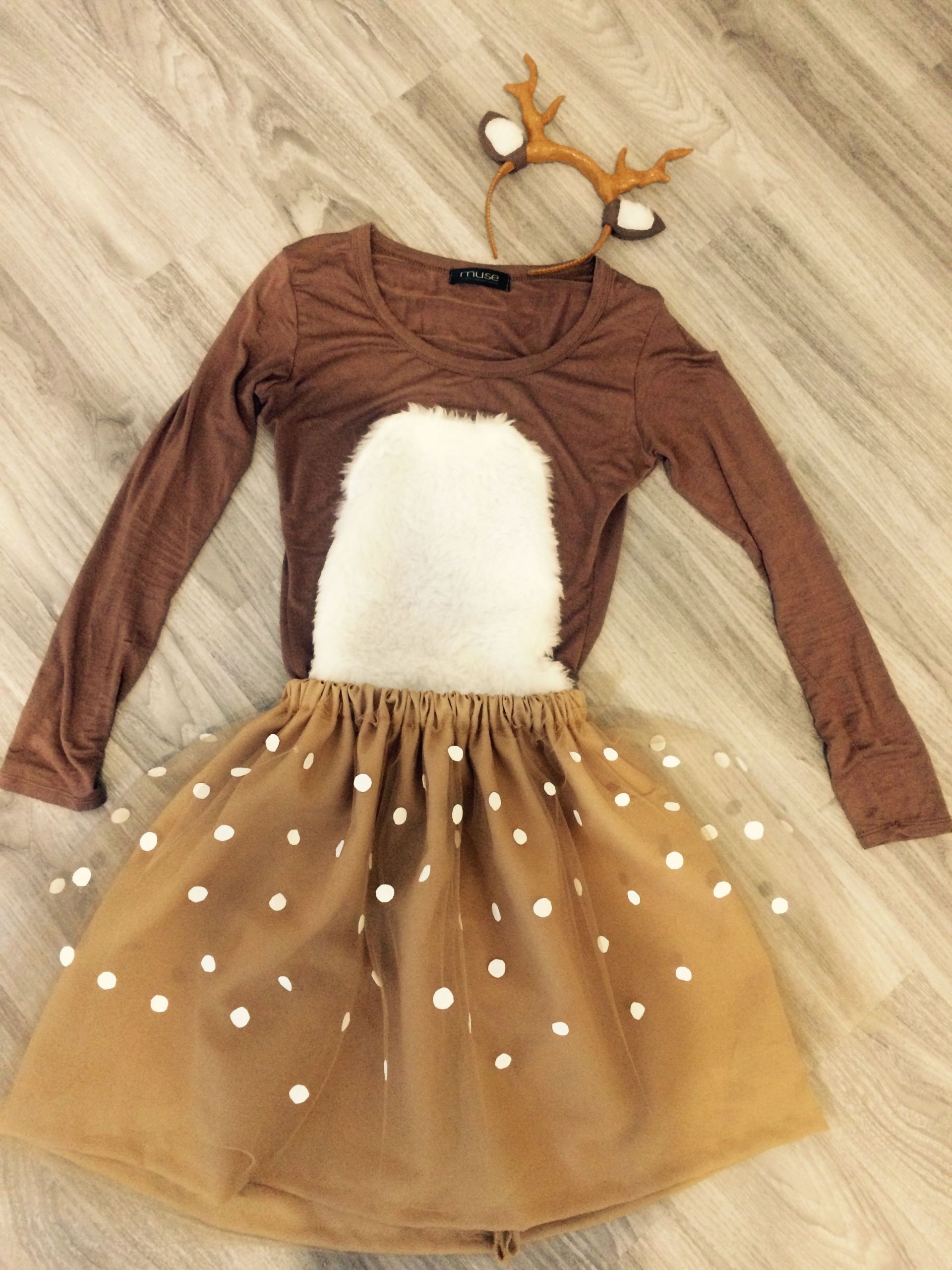 Toddler Deer Costume DIY
 Deer costume Shrek the Musical Pinterest