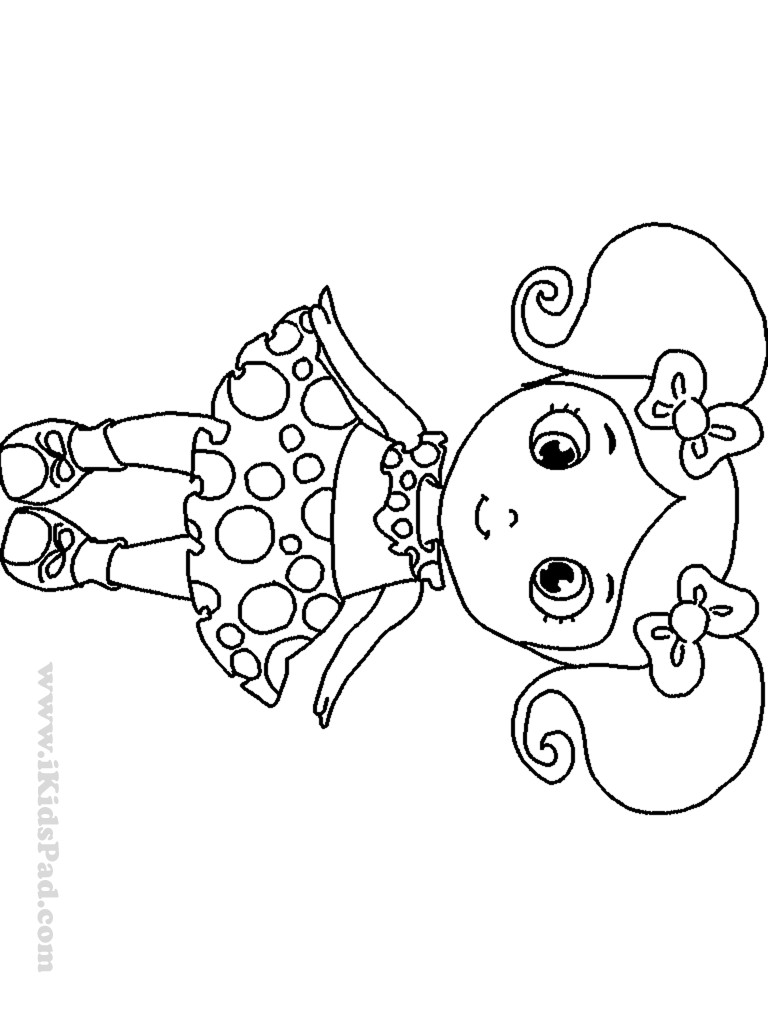 Toddler Girl Coloring Pages
 Baby Girl Coloring Pages To Print Coloring Home