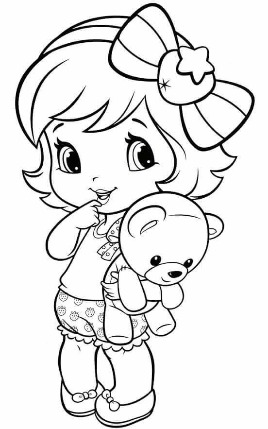 Toddler Girl Coloring Pages
 Coloring Pages Little Girl